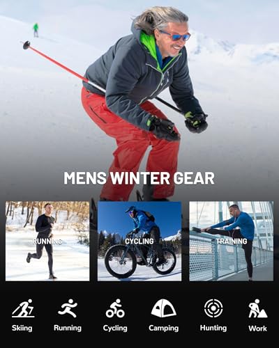 Runhit Men's Fleece Lined Thermal Underwear Set