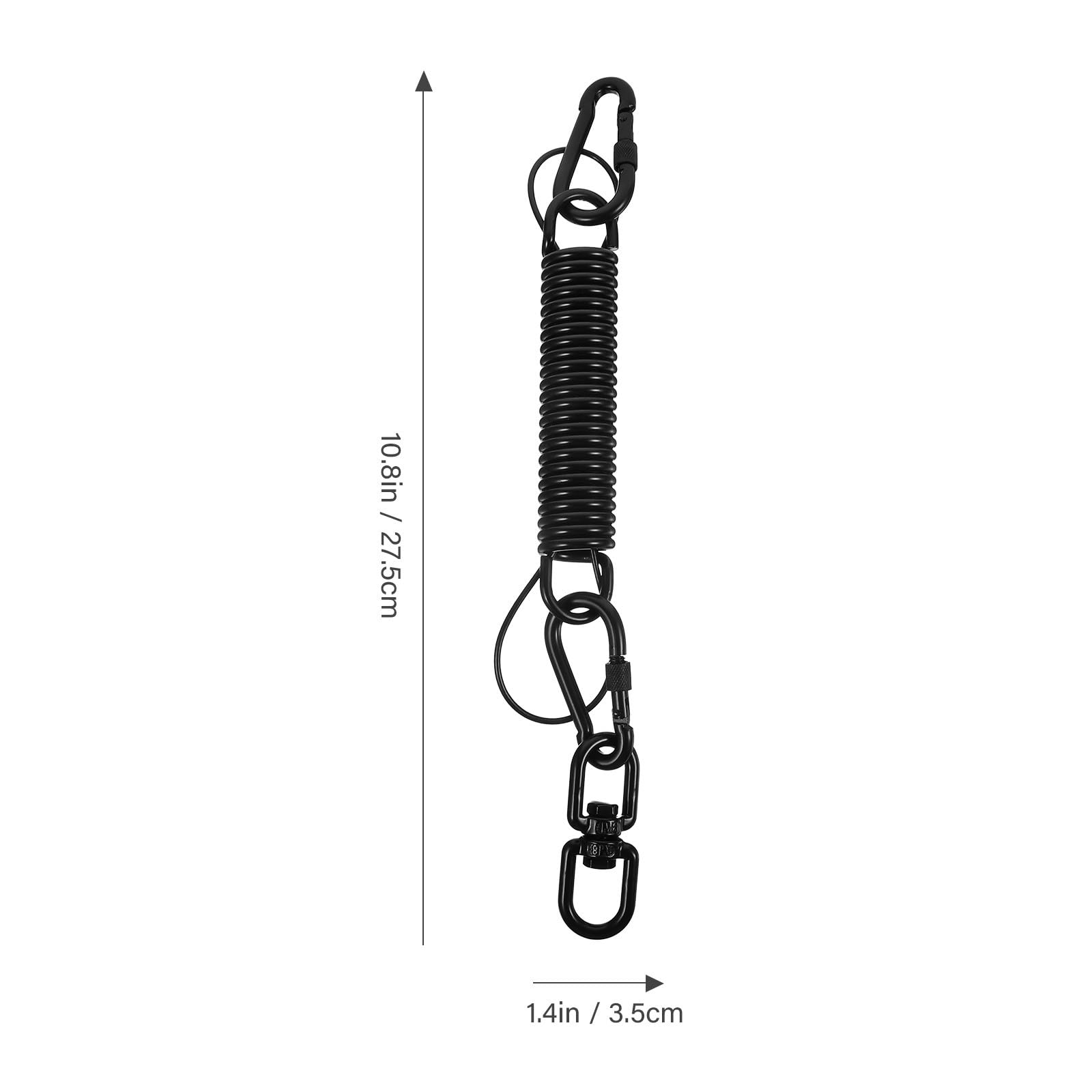 UKCOCO Resorte para Silla Hamaca de Porche, Accesorio de Metal Resistente para Colgar Hamacas y Columpios, Kit de Resortes de Suspensión Duradero para Uso Exterior