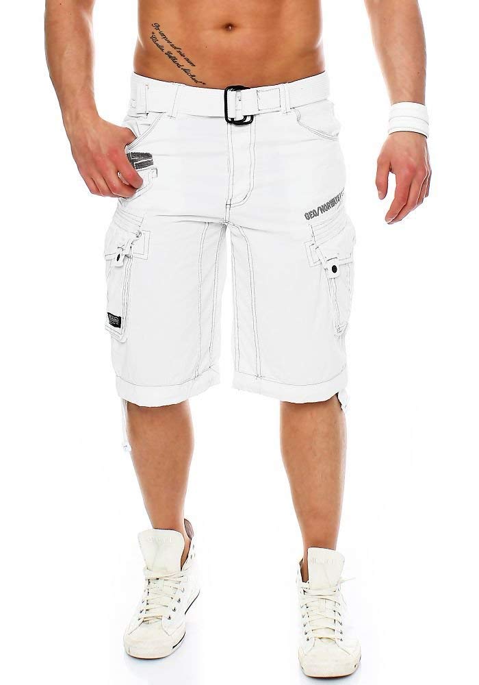 Geographical Norway Short Panoramique Bell Men/Short/Bermuda Uomo/Pantacourt Cargo in Cotone/Abbigliamento Ragazzo/Shorts e Bermuda di qualità