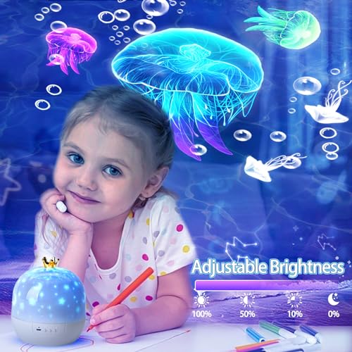 Stars Lamp XG-HG-1 21 Sets Of Films Ocean Night Light Projector, Kids Projector For Bedroom, Stars Projector For Ceiling, 360 Degree Rotation Kids Night Light For Decorating Party,Birthdays,Christmas Gifts thumb #4