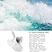 Qiclear OEM Upgrade Aluminum Outboard Moto Boat Propeller fit Yamaha Engines 60-115 HP, 15 Spline Tooth (13 x17-4b)