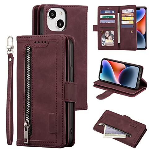 UEEBAI Wallet Case for iPhone 14 6.1 inch