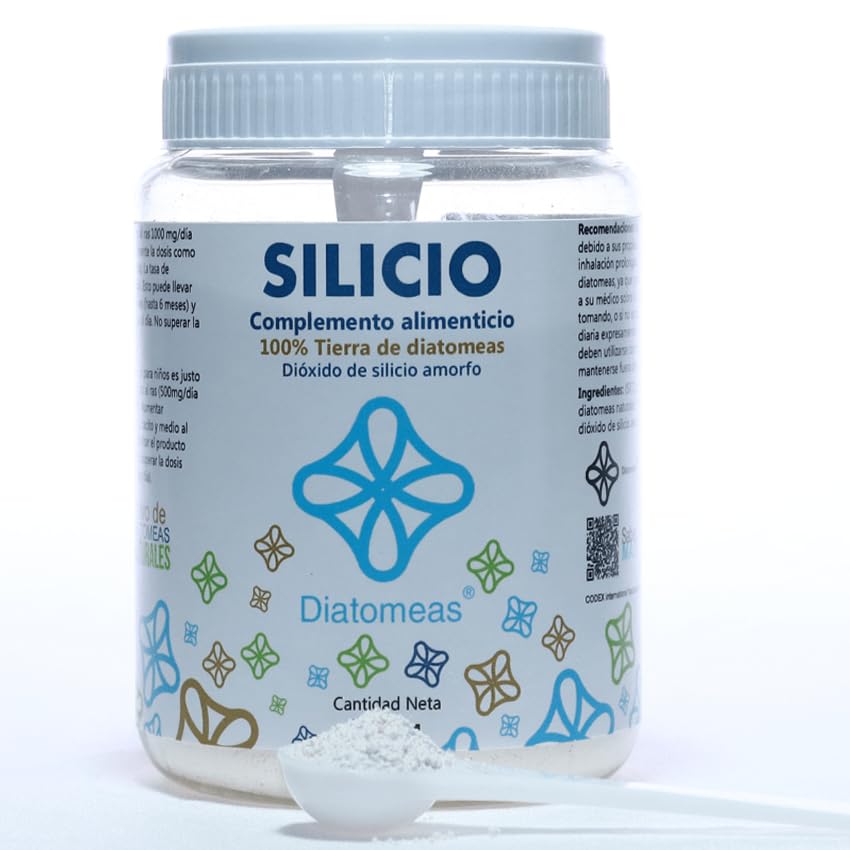 Tierra de Diatomeas Consumo Humano 400g | Grado Alimenticio, Apto +12 Años | Contiene cucharilla medidora | Envase para más de 3 meses tomando 3 g por día | Marca Diatomeas   8437019958107