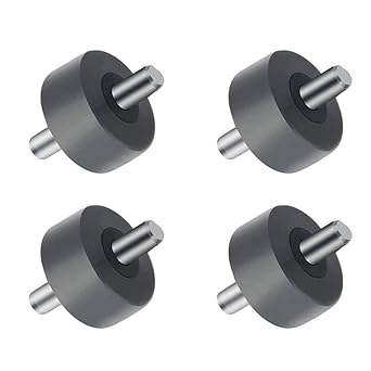 Caster Front Wheel Vacuum Cleaner Antiwear Tire Vacuum Cleaner Front Casters Replacement Part for NV350 NV351 Home Cleaning Brush Wheel for Nv350 Nv351 Nv355, FOUR PIECES