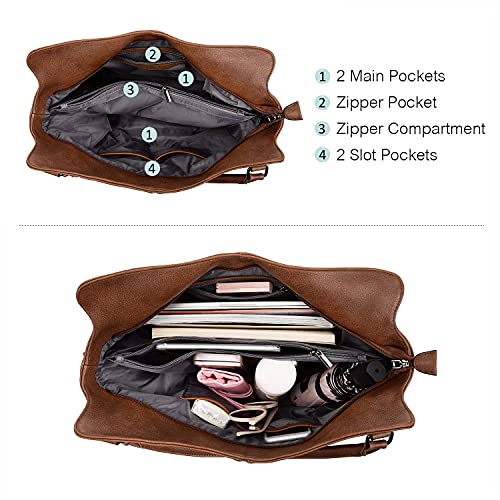 Bolso Hobo para mujer de piel sintética con holster desmontable miniatura 4