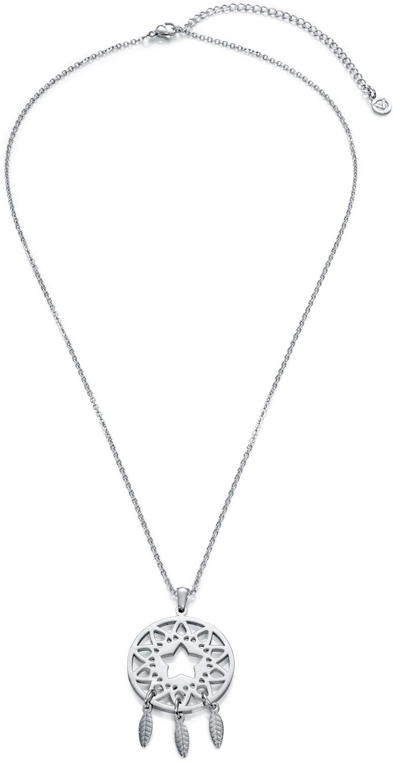 Viceroy 90047C01010 Chaînes pour fille avec pendentif et pendentif, Acier inoxydable, Pas de gemme