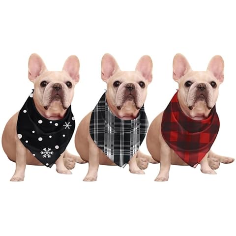 iClosam Matching Family Christmas Pajama Sets Pet Dog Bandana Scarfs Cover