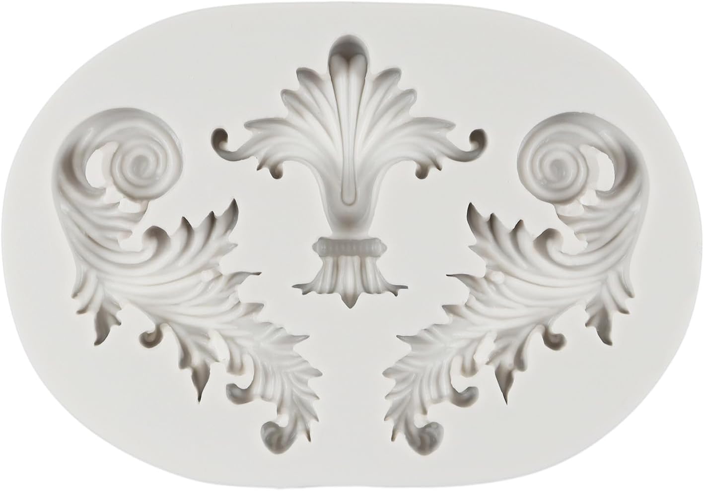 Baroque Curlicues Scroll Lace Fondant Silicone Mold Set Of 7