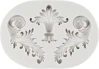 Vista 4 de Molde de silicona para fondant de encaje de estilo barroco, molde de filigrana esculpido en 3D, para decoración de pasteles, decoración de cupcakes