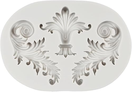 Miniatura 4 de Molde de silicona para fondant de encaje de estilo barroco, molde de filigrana esculpido en 3D, para decoración de pasteles, decoración de cupcakes,