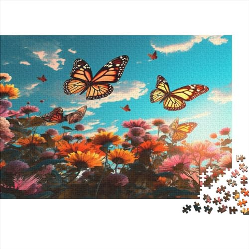 Juego de rompecabezas de mariposas para adultos, ideal para relajarse y decorar el hogar