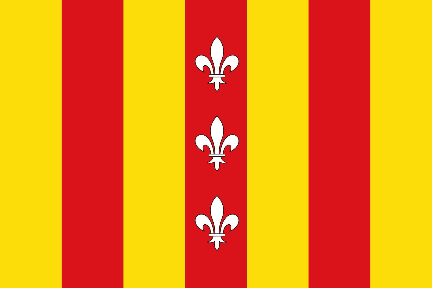 Drapeau de la commune de Duffel grand format pour mât de jardin et événements