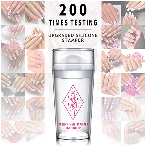 BASSIRY French Tip Nail Art Stamper Kit #TOP30