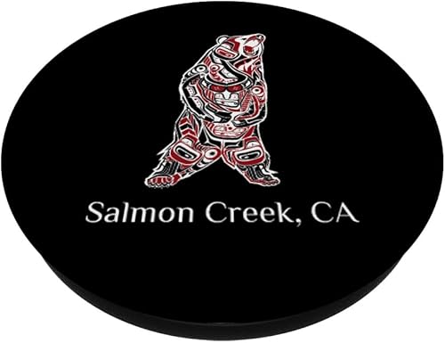 Miniatura 2 de Salmon Creek CA Native American Brown Grizzly Bear PopSockets PopGrip agarre intercambiable para teléfonos y tabletas