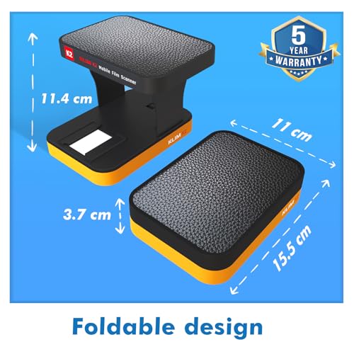 klim k2 mobile photo digitizer 35mm - positive amp negative conversion - slide and photo scanner - color developing kit essential - your own service for developing negatives at home