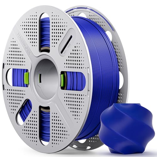 MarsWork PLA Basic Pre-Dried Filament with Quick-Swap Reusable Spool 1kg (2.2lbs) 1.75mm 3D Printing Filament Compatible with Bambu Lab 3D Printers Dark Blue