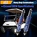 MIXOPOLY Front/Rear Golf Cart Shock Absorber Set with Extension Rod Replacement for EZGO TXT/Medalist 1994-up Gas and Electric Models Heavy Duty Coil Over Replaces OEM 70630-G01 70928-G01 76418-G01