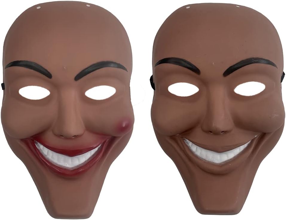 Carnavalife 2PCS The Purge Anarchy Halloween Party Mask James Sandin Masks Cosplay Movie Props