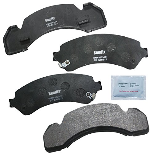 Image of Bendix Fleet Metlok MKD717FM Brake Pads for Models Blue Bird TC1000,Chevrolet B60 Kodiak FL50,MB60 Line,MT35 C3500HD K300 200 FasTrack FT1261 FT1461 FT1601 FT1801 FT1802 Custom Chassis P32