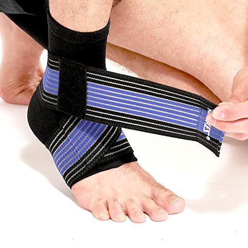 Fitomo Tutore Caviglia Per Fascite Plantare, Tendine D'Achille, Cavigliera Ortopedica Per Distorsione Con Stabilizzatore Laterale E Cinghia Di Compressione Forte, Cavigliera Sportiva Compressiva - Foto 6