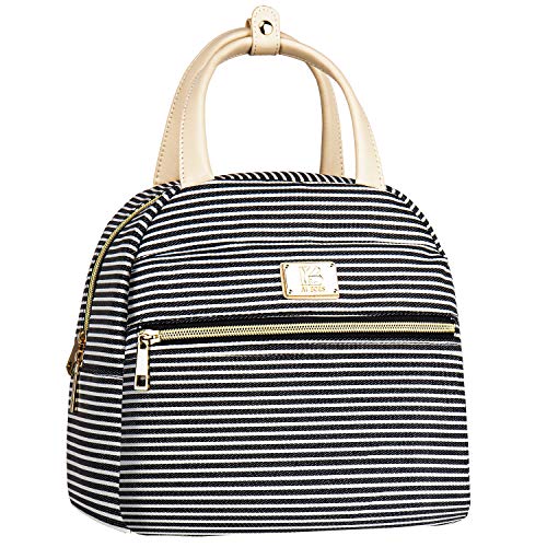 AI.BO&S Lunch Bag For Women/Men Lunch Box Women/Men Waterproof Small Lunch Bag Lunch Bag For Work/Picnic/School Lunch Bag Tote Striped Insulated Lunch Box Cooler Lunch bag