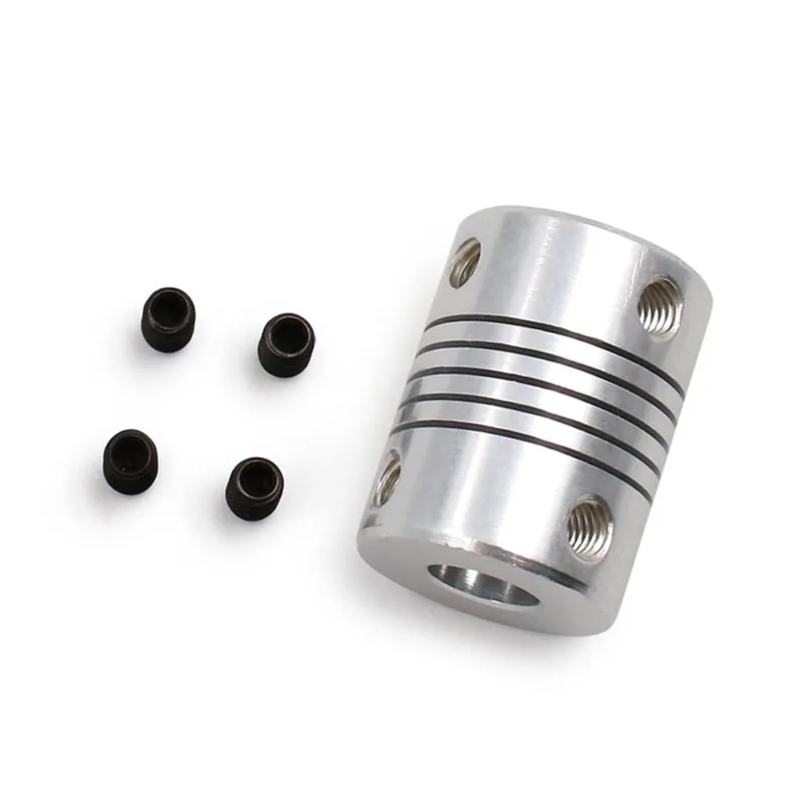 Acoplador de eje de mandíbula de Motor CNC de 5x8mm, acoplamiento Flexible de 5mm a 8mm, OD 19x25mm, venta al por mayor, 3/4/5/6/6, 35/7/8/10mm, 1 Uds.(3 X 8)