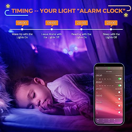 Image of BEAMNOVA 80Ft RGB LED Storefront Lights for Business, Bluetooth App Control, Remote, AC 120V to DC 12V Voltage Transformer, SMD 5050 LED Beads, IP65 Waterproof Adhesive Light Modules