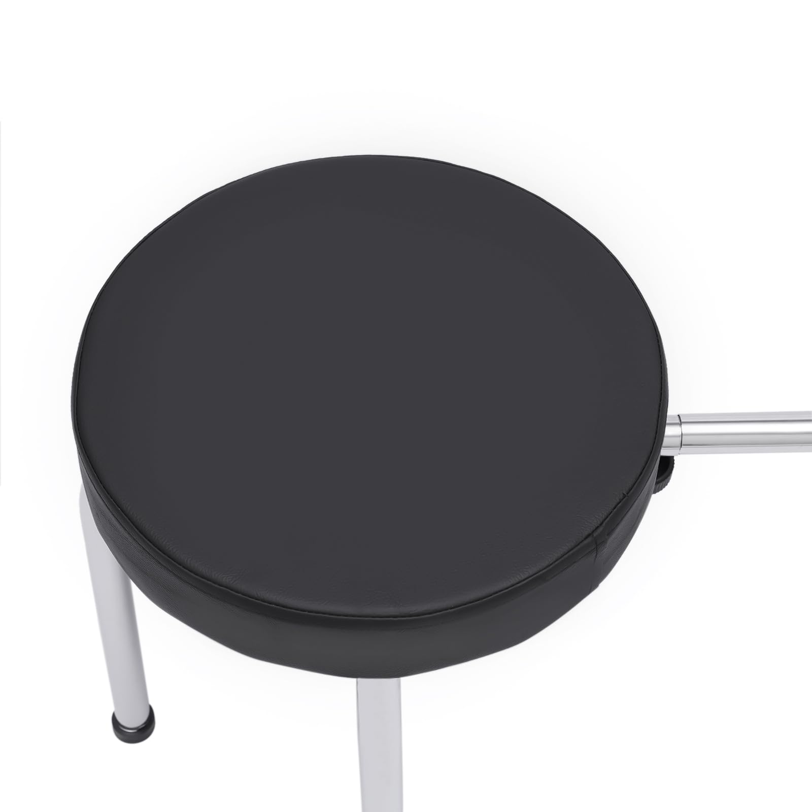 Tabouret de pédicure - Pour soins des pieds - Réglable - En PVC - Pour salon de beauté - Pour salon de beauté - Magasins de beauté - Noir