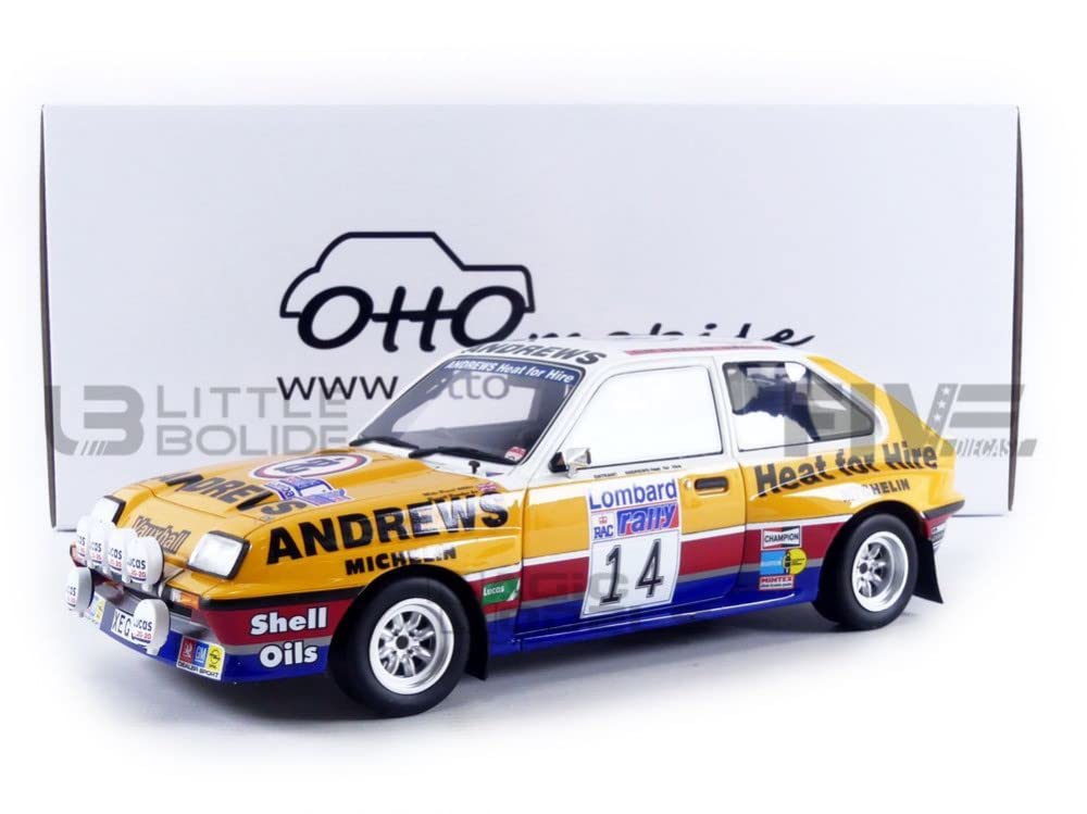 Otto MobileDiecast Car 1/18 - Vauxhall Chevette GR.B 1983 - Classic Competition Replica - Push - Children of All Ages