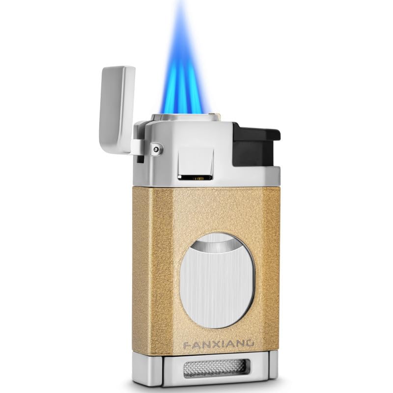 Encendedor para cigarros con cortador y ventana visible