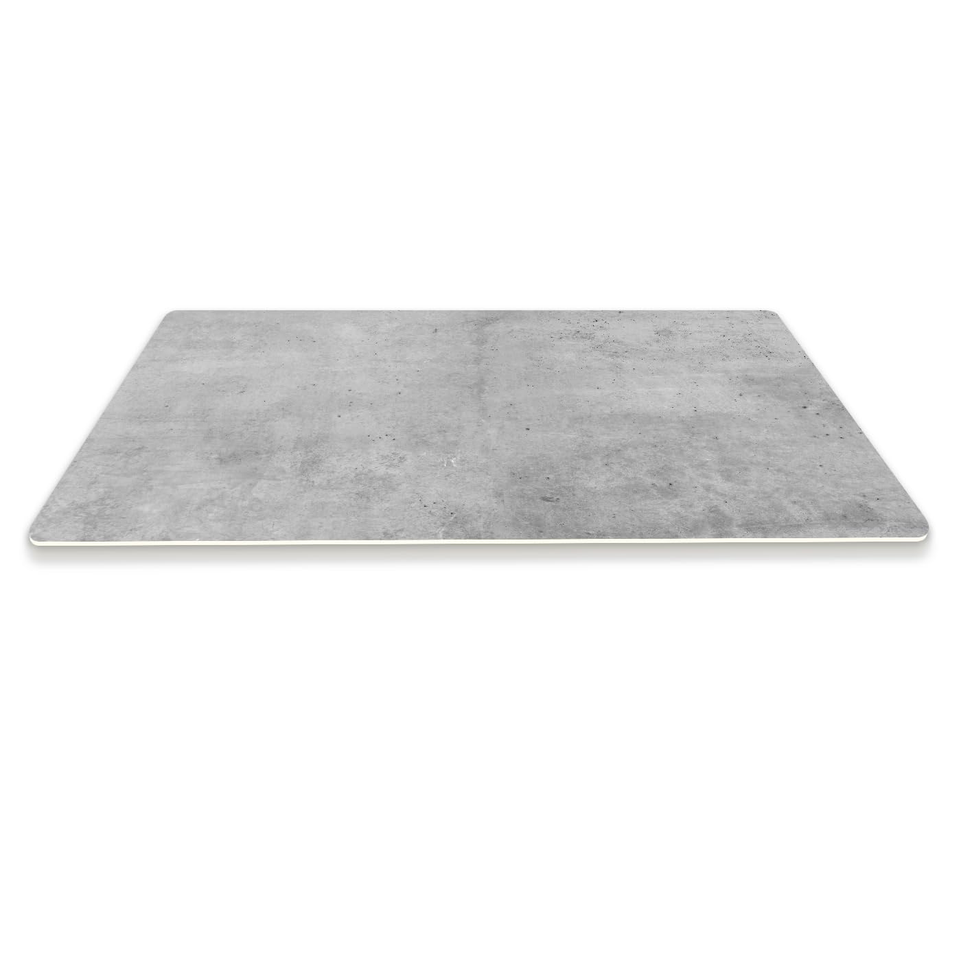 Flexible Schutzmatte aus Strapazierfähigem Printfloor - Schutzunterlage Unter Sessel, Stuhl - Anti-Rutsch - Schützt Boden vor Kratzern - Zimmerdekoration - 140x100 cm Grauer Beton