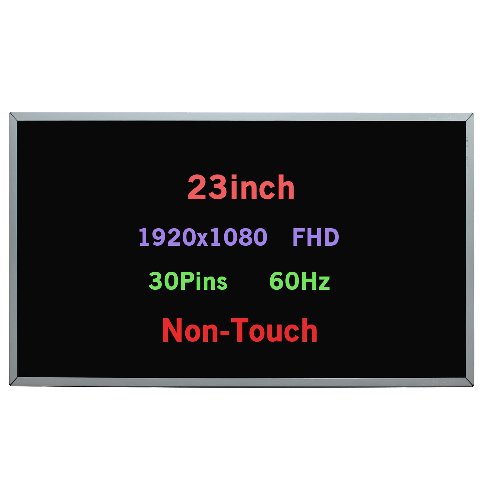 WARWOLFTEAM 23inch 1920X1080 30Pins 60Hz Display LCD LED Replacement Screen Panel for Dell Optiplex 9020 AIO 08PRM K796F 0K796F G5TFX 900670-001 839006-001(Non-Touch)
