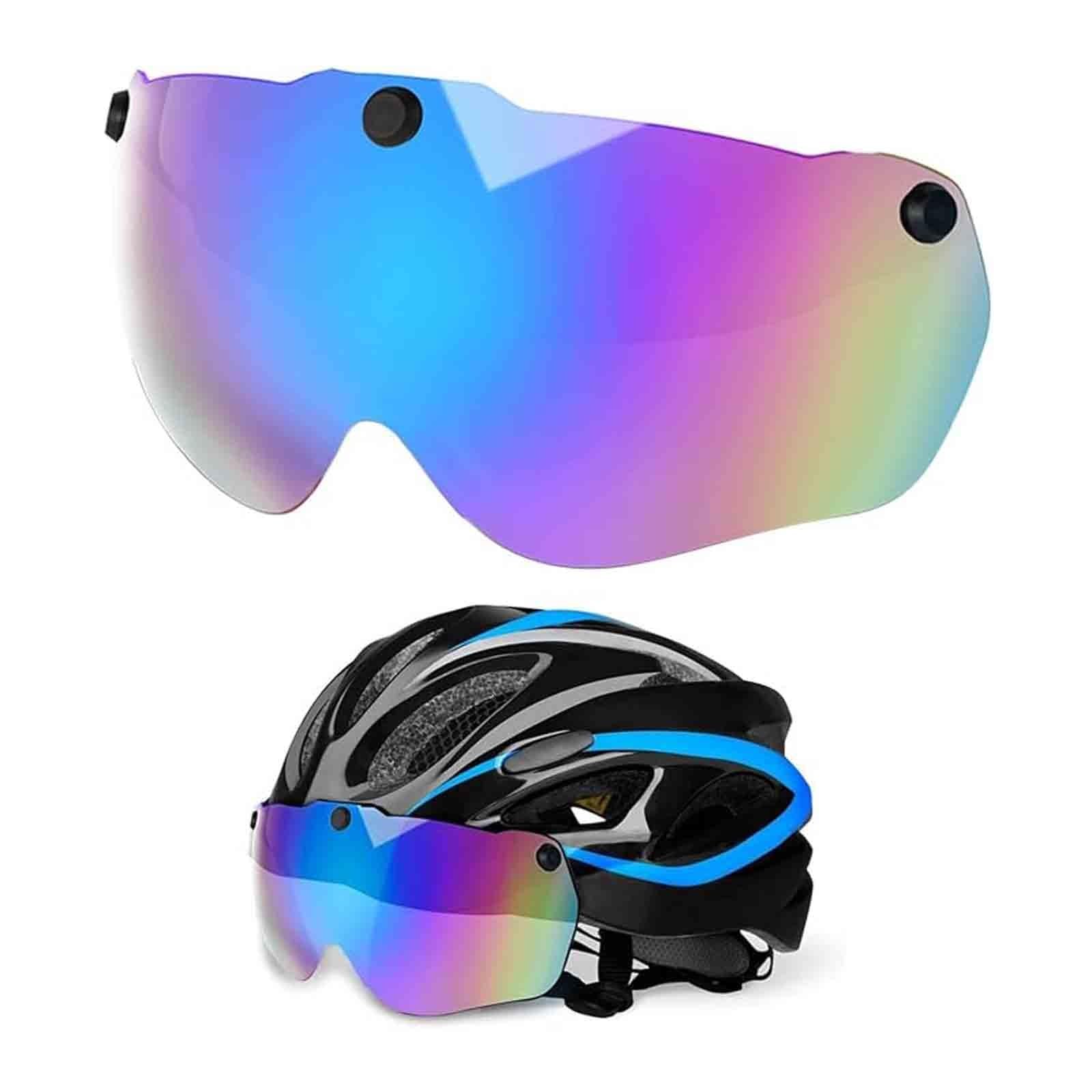 Lunettes De Vélo en Résine, Écran De Rechange pour Casque, Visière Magnétique, Accessoires De Réparation. A,24cm