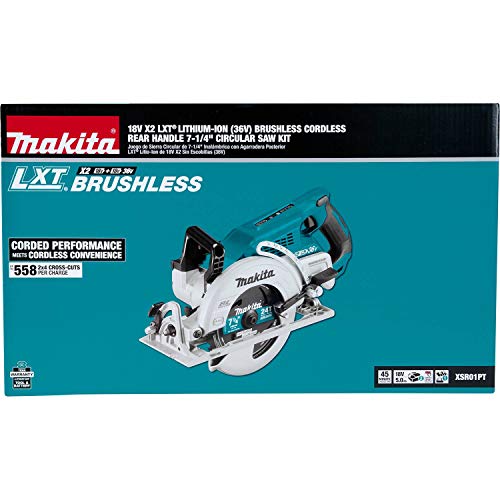 Makita XSR01PT 18V x2 LXT Lithium-Ion (36V) Brushless Cordless Rear Handle 7-1/4