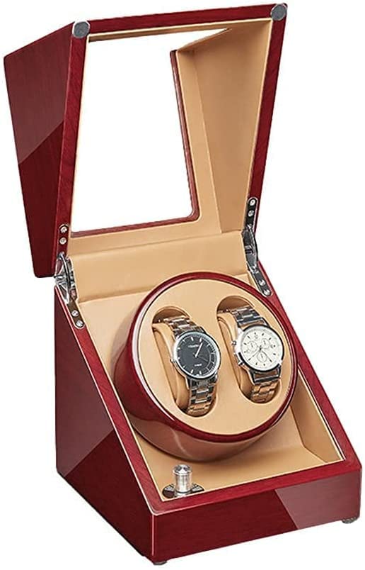 Caja enrolladora automática de relojes con motor silencioso y 5 modos para caballero y dama