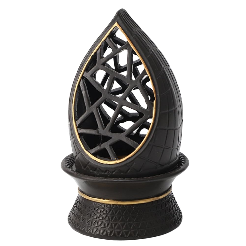 CTRLZS Resin Craft Small Incense Burner Hollow Desktop Ornament Scented Table Decoration Simple Design A
