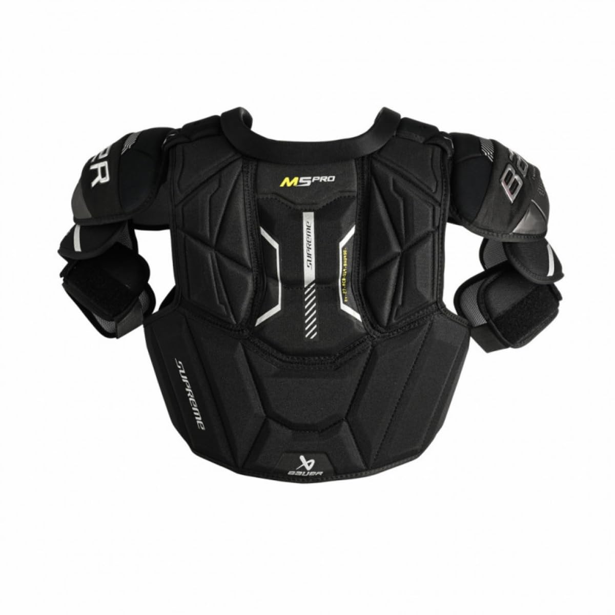 BAUER Supreme M5 Pro Hockey Shoulder Guard Senior (XL), X-Large, Black