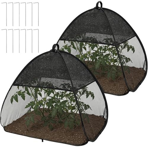 2 Pcs Pop Up Garden Netting Bug and Shade Covers, 22' x...