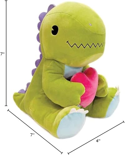Miniatura 5 de Fiesta Toys Regalo personalizado para el día de San Valentín dinosaurio de peluche con corazón T-Rex