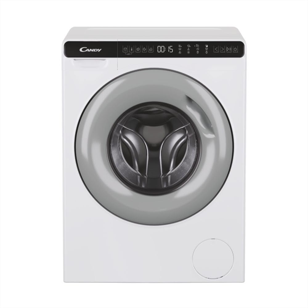 CANDY MINIAQUA CW50-BP12307G-S, Lavadora de Carga Frontal, 5 kg, 1200 revoluciones, Programas Rápidos, Resistente a Arranques, Intemporal, Gris/Blanco, 70 x 51 x 45 [Clase energética A]