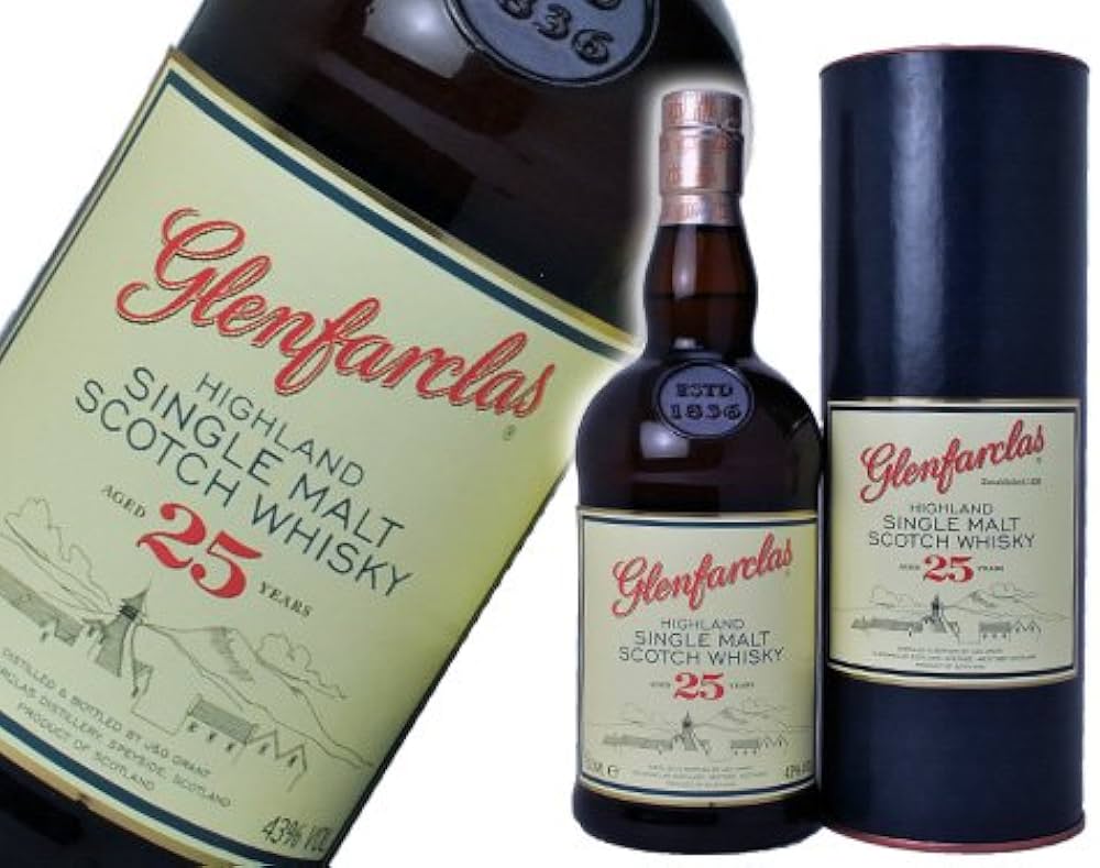 Glenfarclas 25年 シングルモルトウイスキー 700ml 43% Amazon.co.jp: グレンファークラス 25年 [ ウイスキー イギリス