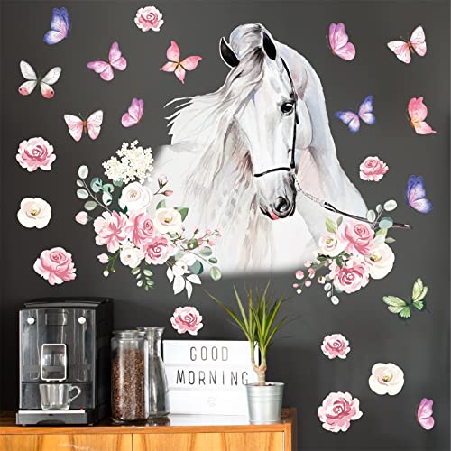 Vinilos Decorativos de Caballos Blancos en Vinilo miniatura 4
