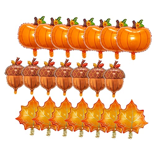 Ballons en aluminium Thanksgiving feuille érable pomme de pin déco automne fête