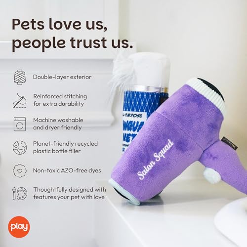 Juguete Mordible Sónico para Perros P.L.A.Y. Howlin' Hair Dryer miniatura 4