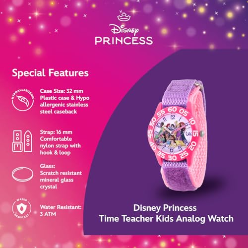 DISNEY Princess Watch for Girls Age 4-7 Perfect Toddler Princess