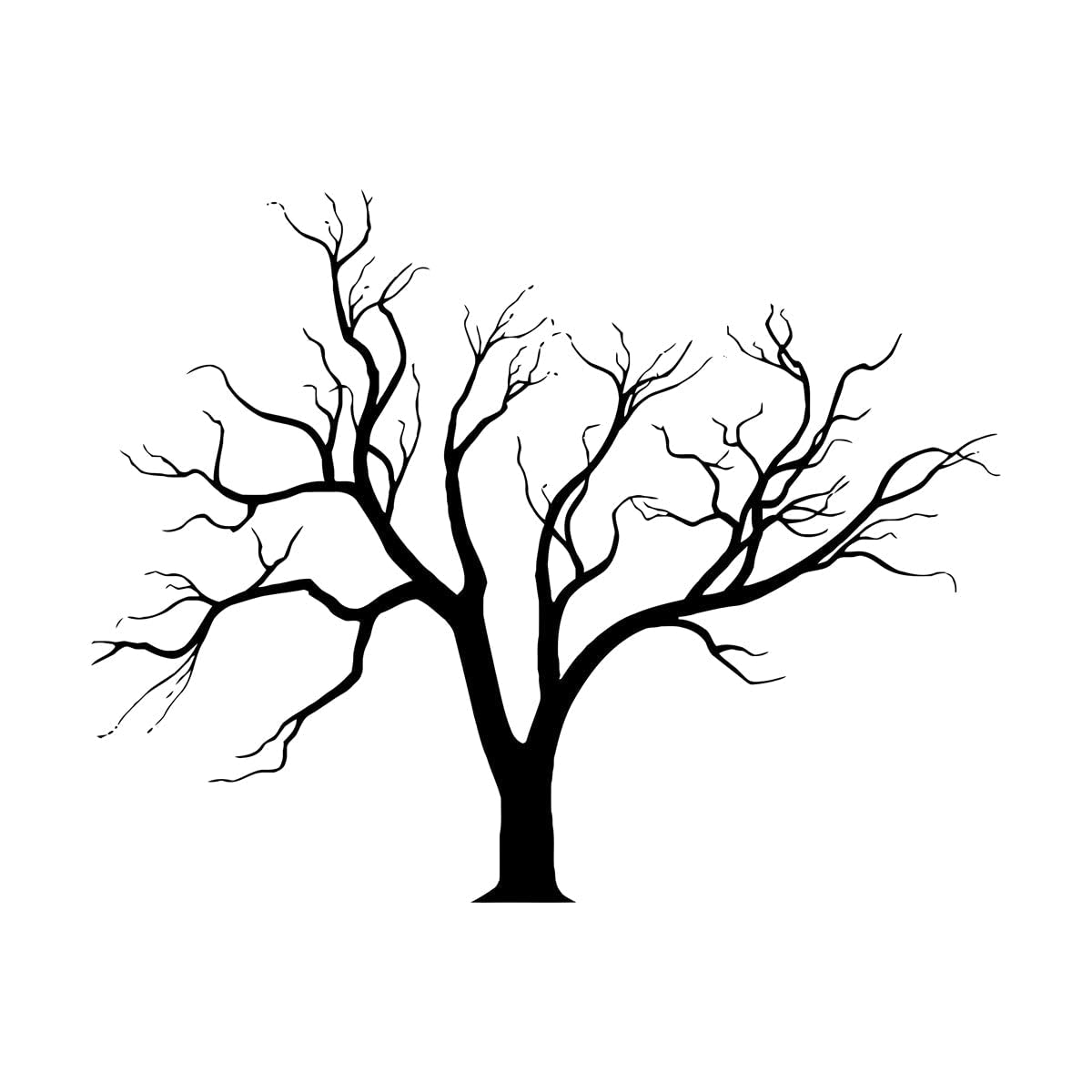 Tree Wall Decals Gothic Nature Tree Branches Home Design Sticker Living Room Bedroom Wall Sticker Art Mural Home Decoration Small - 42x54cm โ image 1