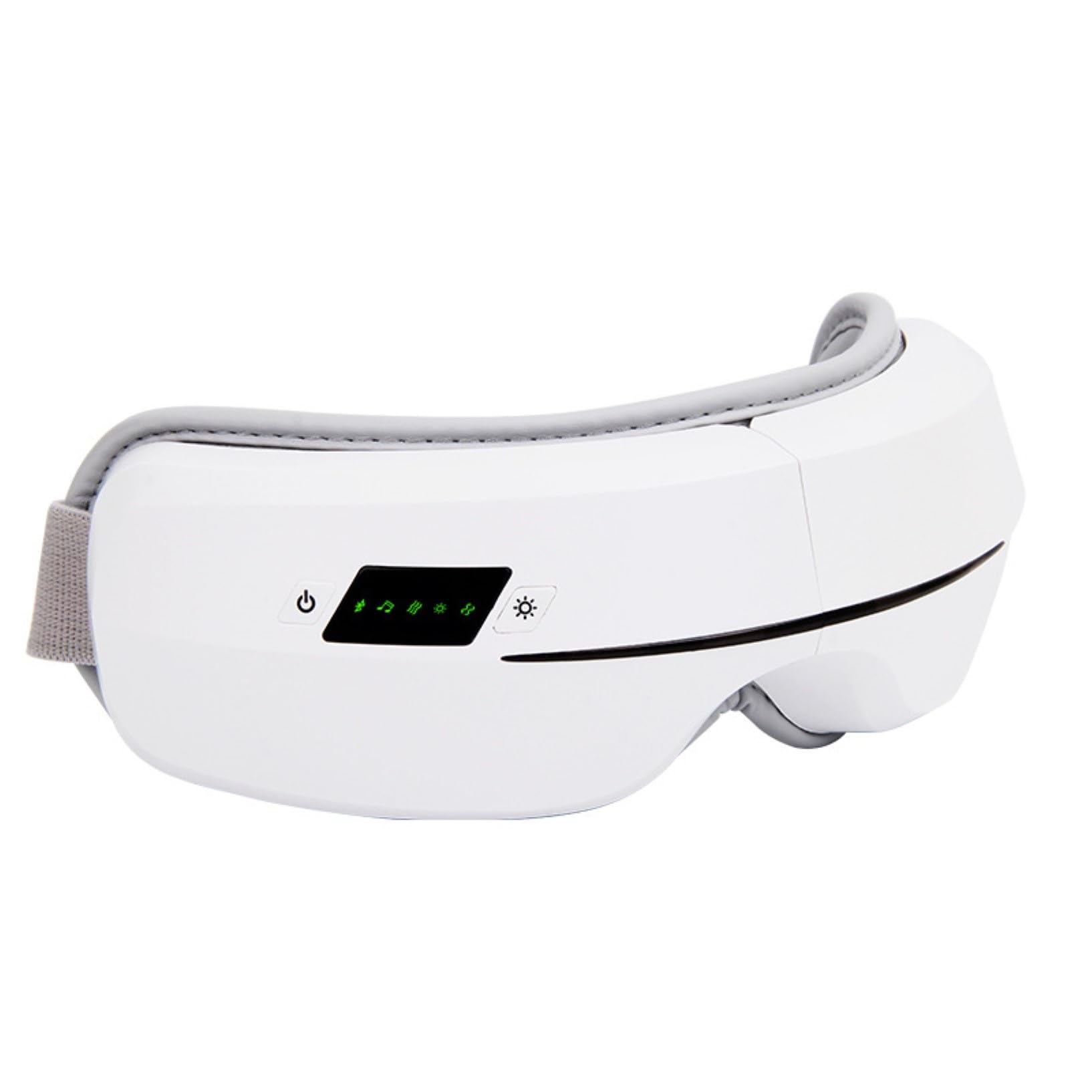Masajeador Ojos con Calor,Masajeador Ojos Inteligente para Migrañas con Música Bluetooth Compresión Plegable Calor 5 Modos Masajeador Ojos con Calor