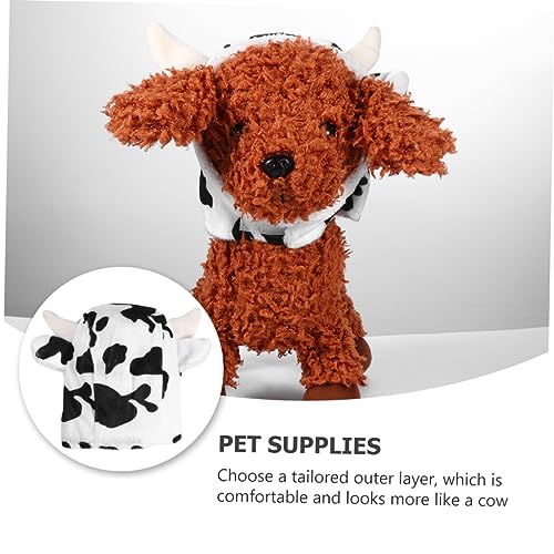 Sombrero de Peluche Vaca para Perros Disfraz miniatura 6
