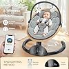 Electric Baby Swings for Infants, Infant Swing with Music Speaker, 3 Seat Positions, 5 Speeds and Remote Control for Newborn Boy Girl, Indoor & Outdoor Use, Black #4