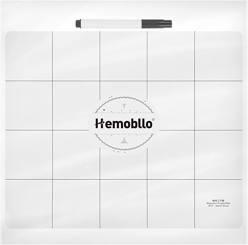 Miniatura 7 de Hemobllo Alfombrilla magnética para proyectos alfombrilla magnética reescribible con tornillos de borrado en seco para perder la superficie de la